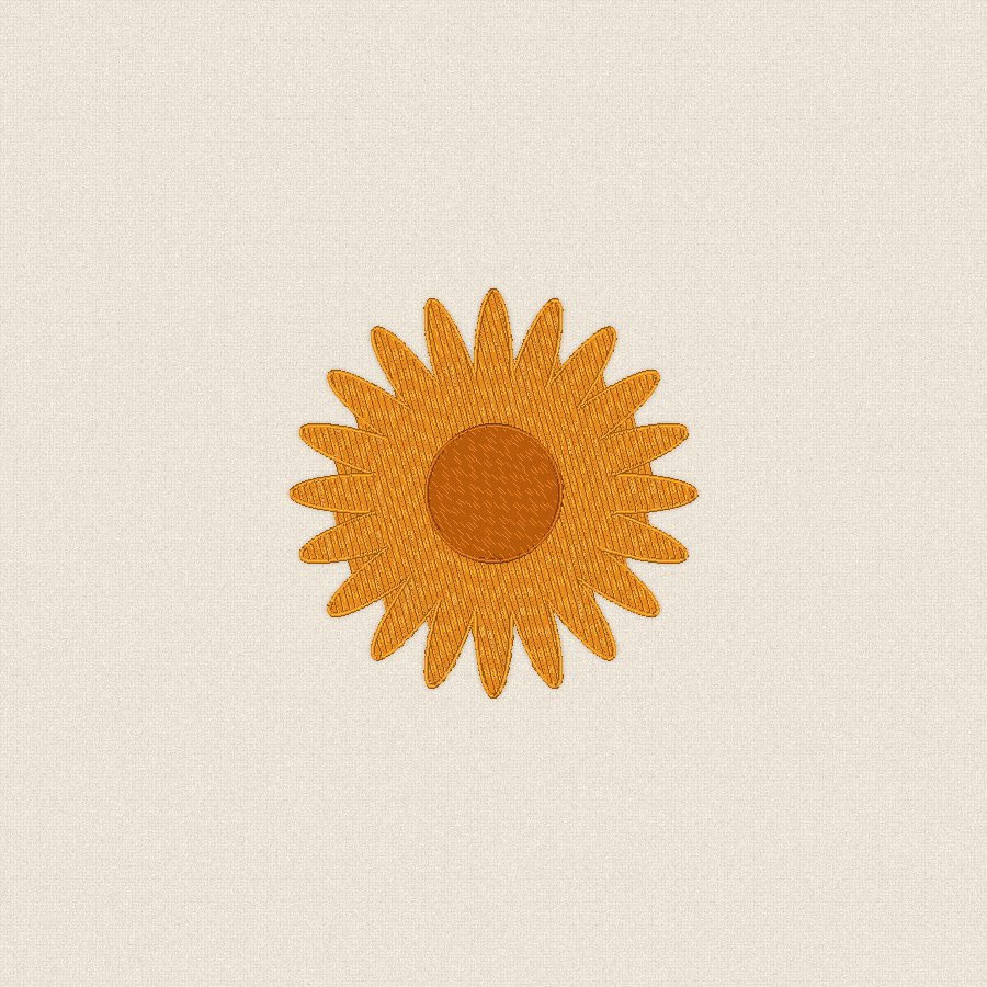 Хризантема, 100×100 мм