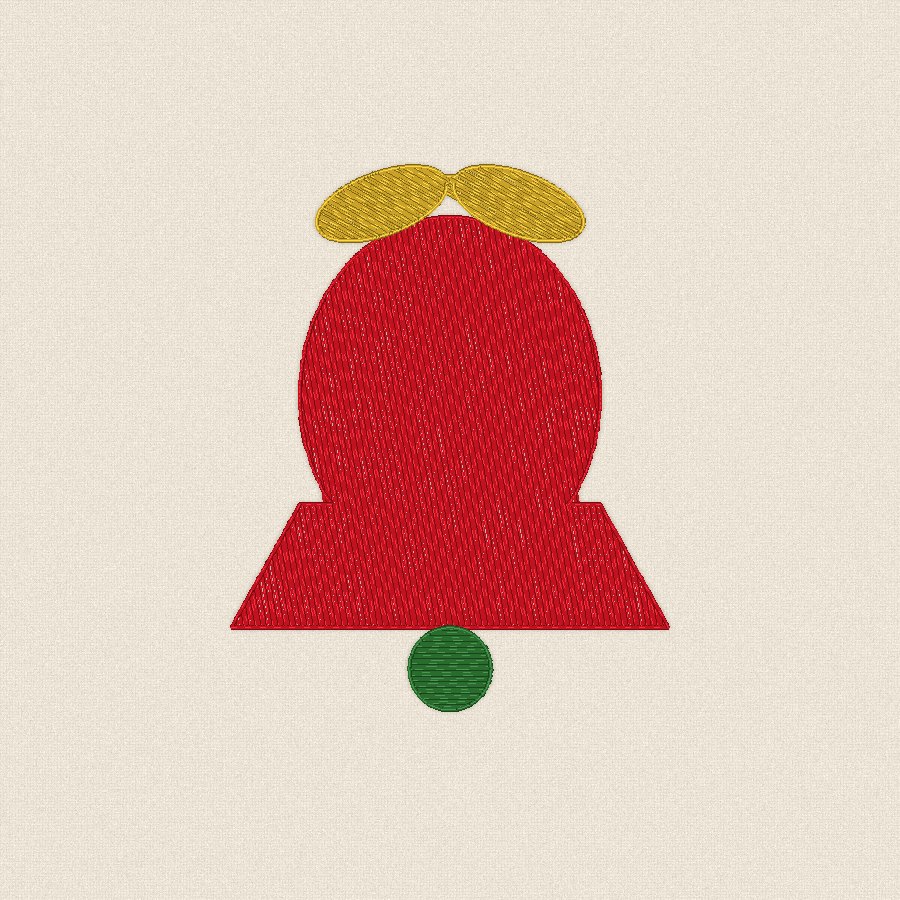 Камбанка — червено и зелено, 100×100 мм