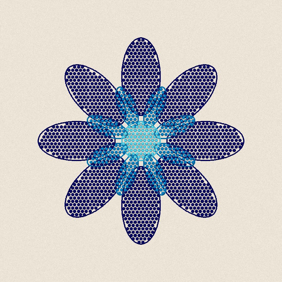 Лотос — студено, 100×100 мм (2/2)