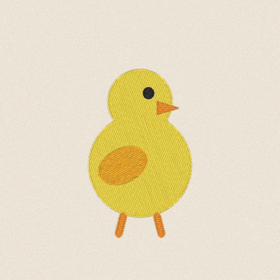 Пиленце — жълто, 100×100 мм