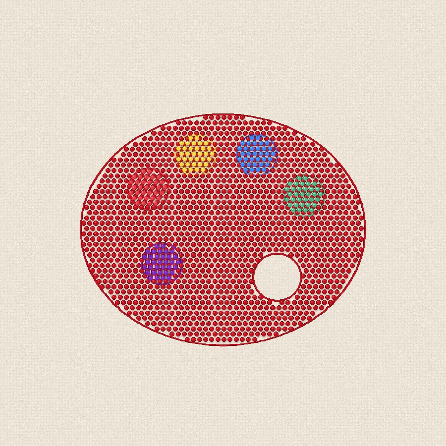 Палитра — червено, 100×100 мм (2/2)