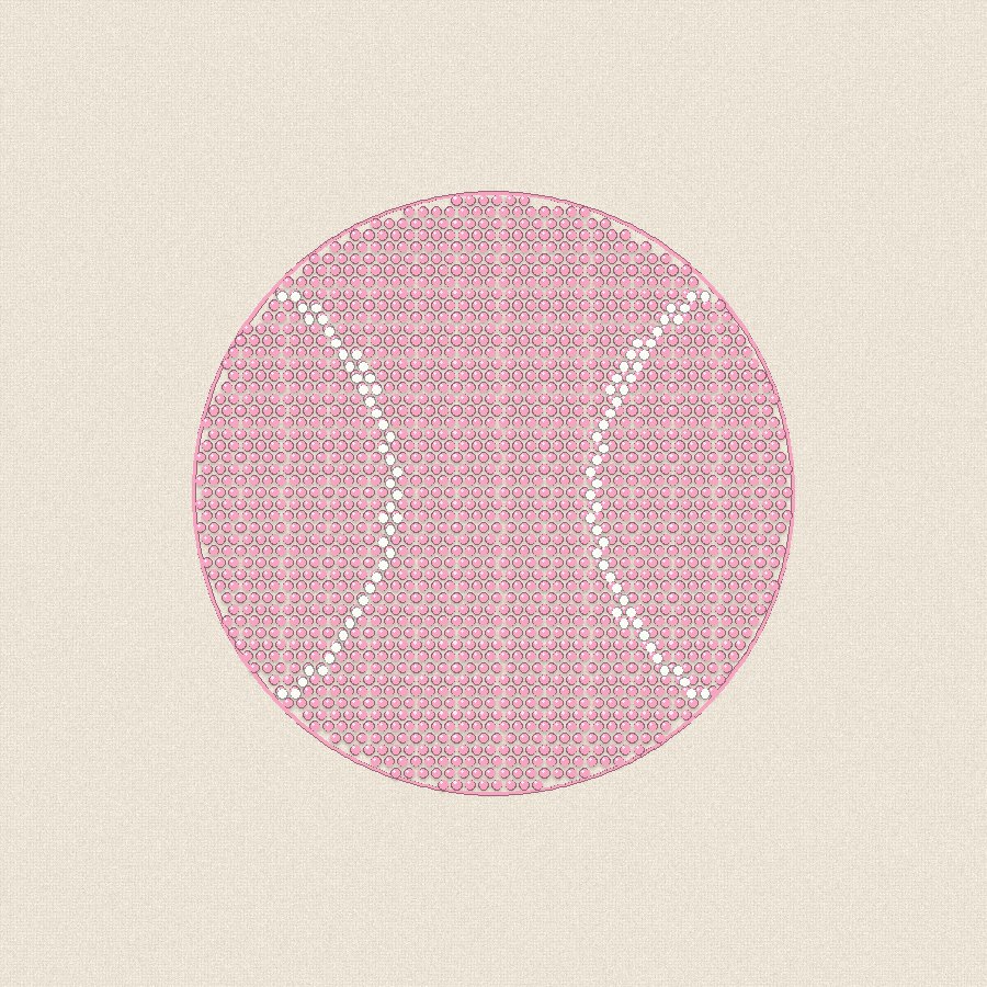 Тенис топка — розова, 100×100 мм (2/2)