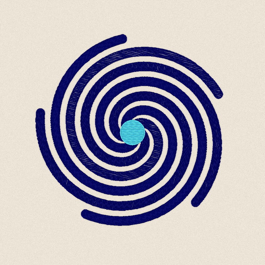 Спирала — студено, 100×100 мм