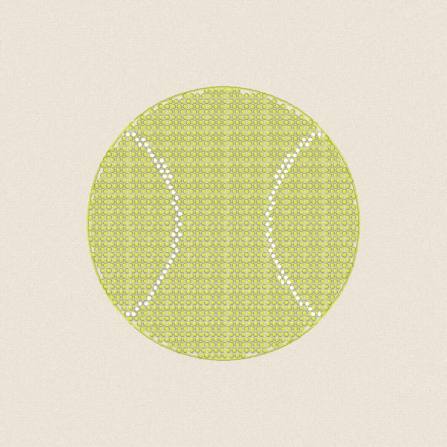 Тенис топка — жълта, 100×100 мм (2/2)